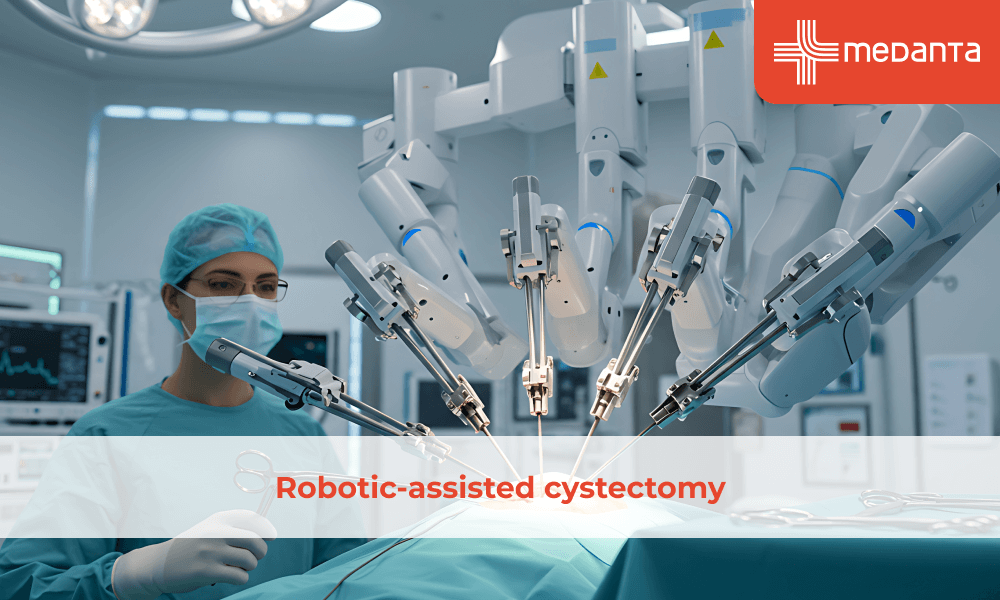 Robotic-assisted cystectomy