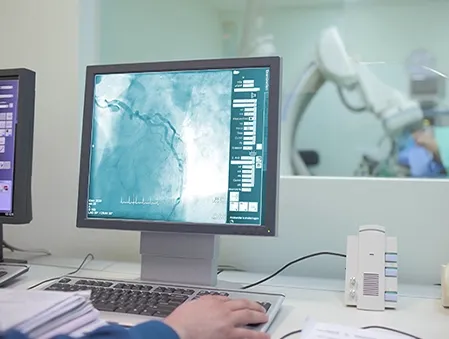 Virtual liver surgery lab with 3-D Myrian CT system/software