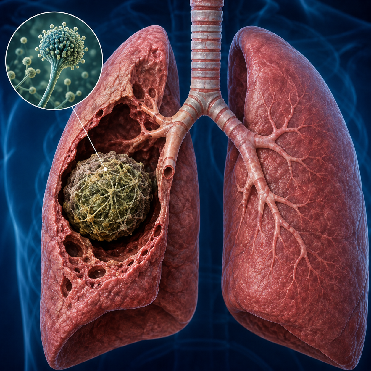 Aspergilloma (Fungus Ball in the Lungs) 